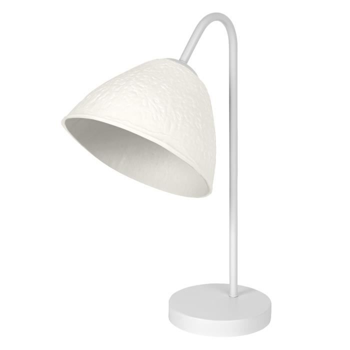 LEDVANCE blanc luminaire de table décoratif Camel Bell en métal et papier mâché E14 dimmable longueur 220 mm abat-jour en LEDVANCE blanc luminaire de table décoratif Camel Bell en métal et papier mâché E14 dimmable longueur 220 mm abat-jour en