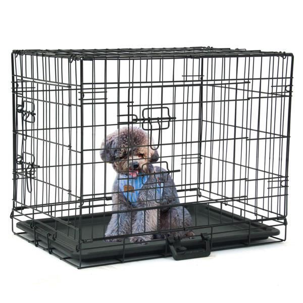 Meilleurs prix pour Cage pour Chien Chat 63 x 44 x 50 cm avec 2 Portes et Plateau