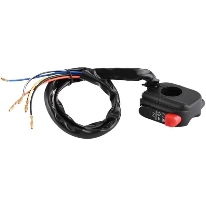Interrupteur De Guidon Gauche Moto/quad - Pour ATV 50-110, 8 Fils, Diamètre 22 Mm - Fonctions Phares, Démarrage, Arrêt