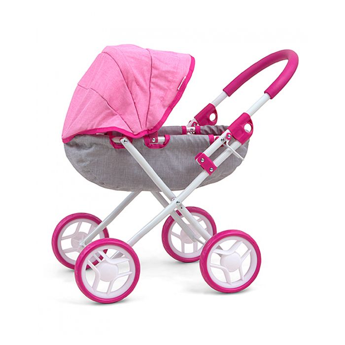 Poussette pour poupée Milly Mally DoriPrestige 60cm rose/gris