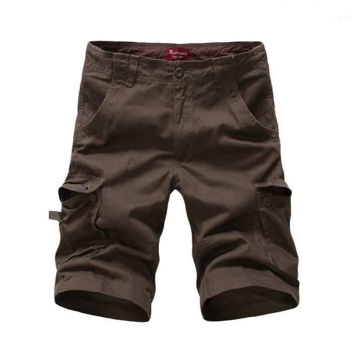 Bermuda Homme Cargo Coton Short Multipocket Short Pantalon Avec Poches Bermuda Homme Cargo Coton Short Multipocket Short Pantalon Avec Poches