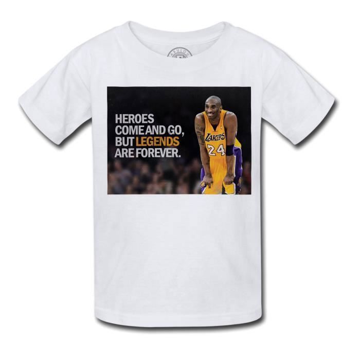 T-shirt Enfant Kobe Bryant Legend Are Forever Lakers Basketball NBA