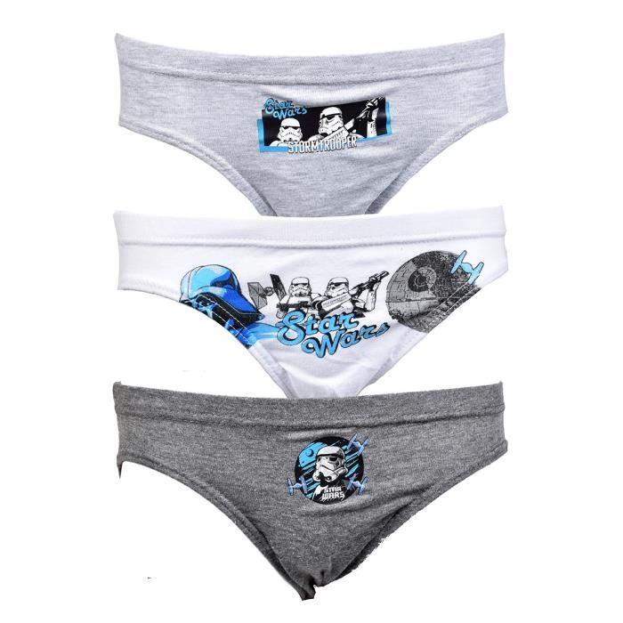 Slips Enfant Licence STW STORMTROOPER en coton Pack de 3 Slips