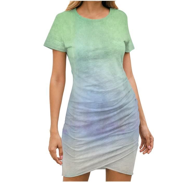 robe manche courte droite