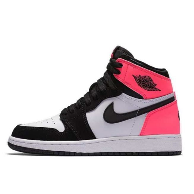 basket jordan femme blanc et rose