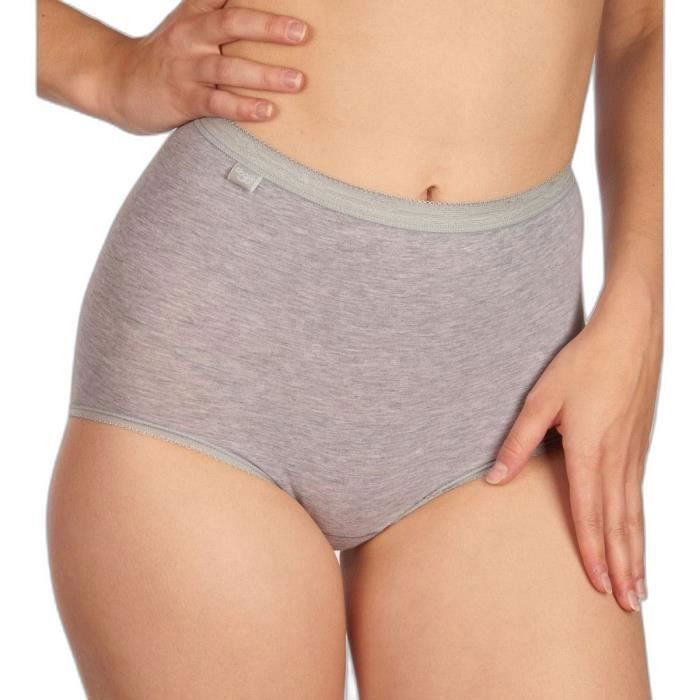 Culotte femme Sloggi Basic Maxi grey combination 58 Grey combination Cdiscount Pret a Porter