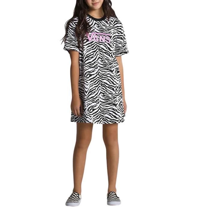 Robe Vans Zebra Daze pour Fille Blanc Cdiscount Pr t Porter