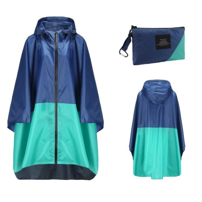 Poncho De Pluie Imperméable Réutilisable Adulte - Unisexe, Léger, Pliable, Pour Randonnée, Festival, Voyages - 7