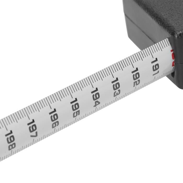 ruban à mesurer rétractable pouce / métrique ruban à mesurer outil de  mesure manuelle 5 mètres
