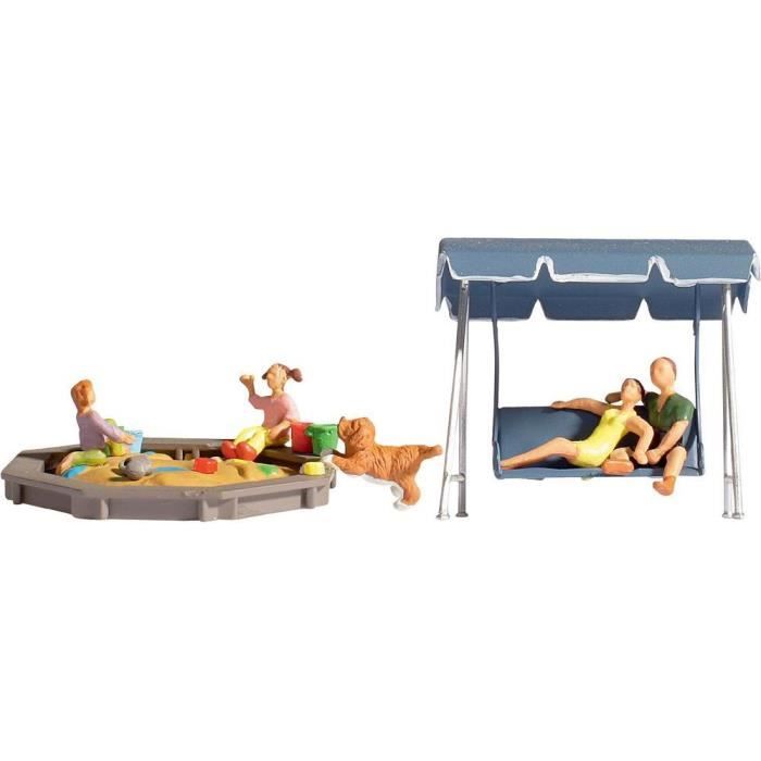 NOCH Enfants Avec Vélos - HO 1/87 - Réf 15908 - Figurines Décor Train Miniature Figurines Vélo échelle HO