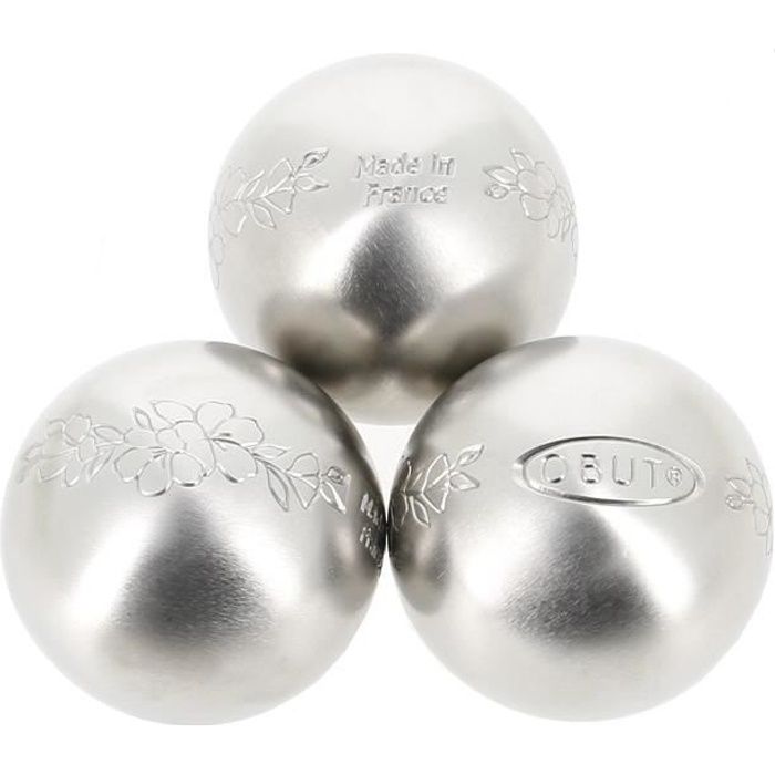 Boules de pétanque Loisir inox floral - Obut UNIQUE Gris - Cdiscount Sport