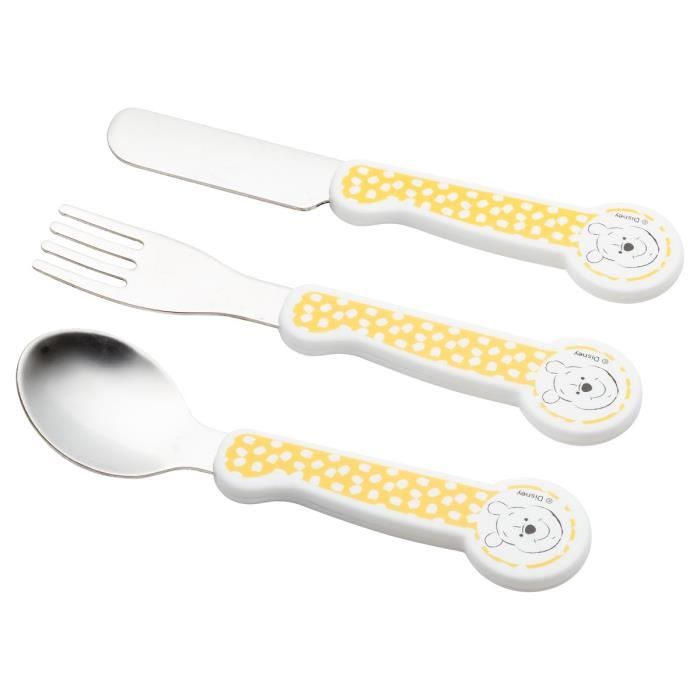 DISNEY Lot de 3 couverts Winnie Hunny