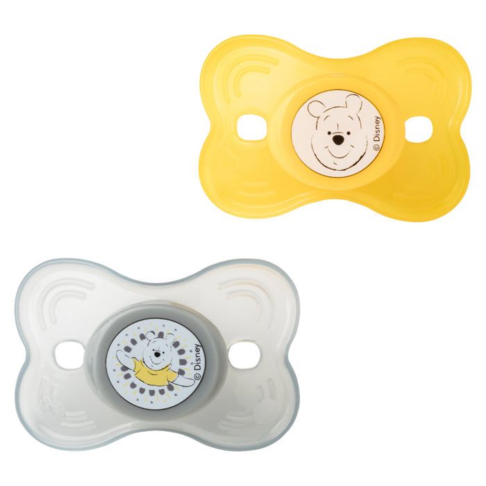 DISNEY Lot de 2 sucettes Winnie Hunny - 12 à 18 mois - Fluorescente -  Cdiscount Puériculture & Eveil bébé