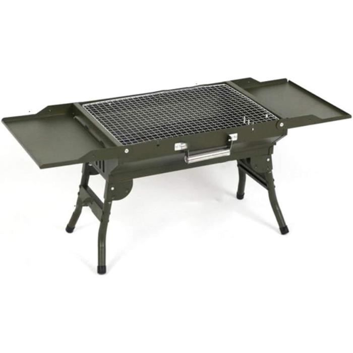 Barbecue Portable 2 en 1 Barbecue à Charbon Inox BBQ Grill Mini