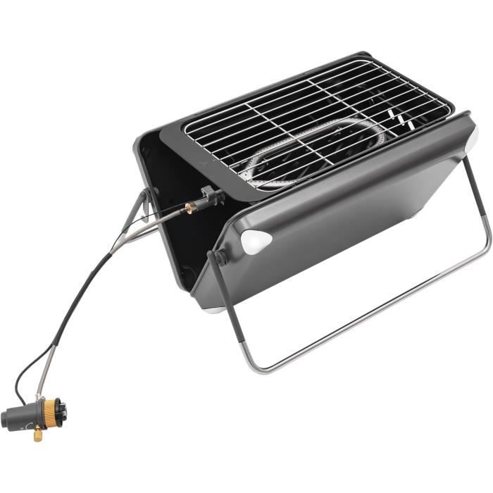 Grille Barbecue Ronde Inox - Filet à Poisson Et Viande, Camping Extérieur