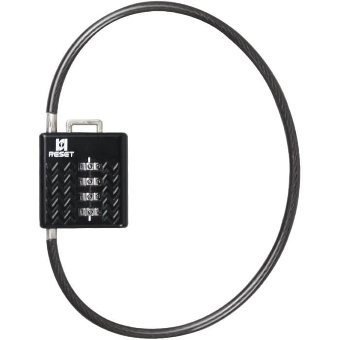 Cadenas Avec Câble M-WAVE Ringloop - Pour Vélo, Support Inclus