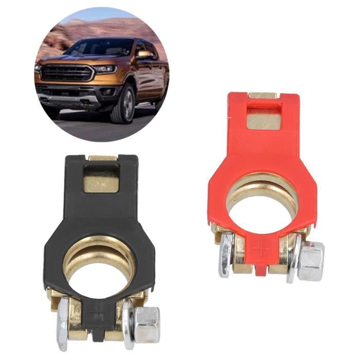 2 Paires Bornes De Batterie Déconnectables - Cosse Cuivre Pour Voiture
