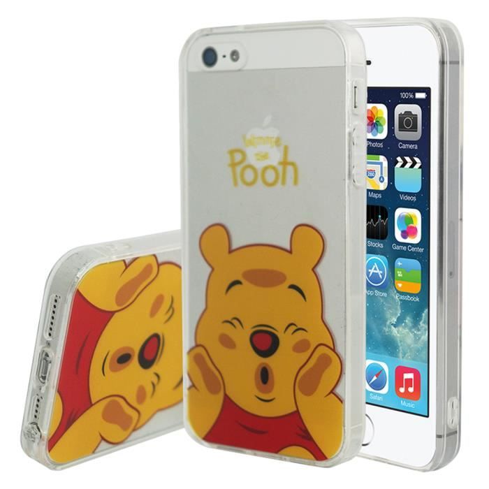 Coque Transparente Imprimée Multichats + Verre Trempé Pour IPhone 5/5S/SE - Neuf - Marque Novago