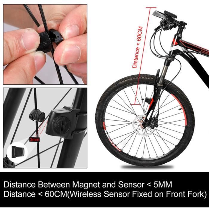 Aimants Pour Compteur De Vitesse Vélo - Compatible Avec La Plupart Des Ordinateurs De Vélo - Installation Facile - 2 Pièces - Pour Mesurer Distance Et Vitesse - 6