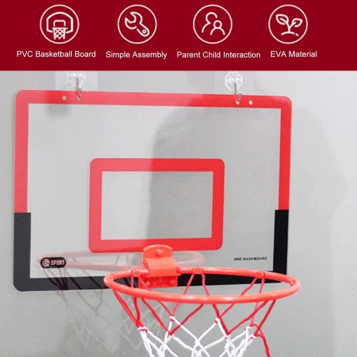 Enfant Panier Basket Mural Conseil De Basket-Ball Avec Ballon Et Pompe De Basket-Ball Stand, Standard Panier De Basket