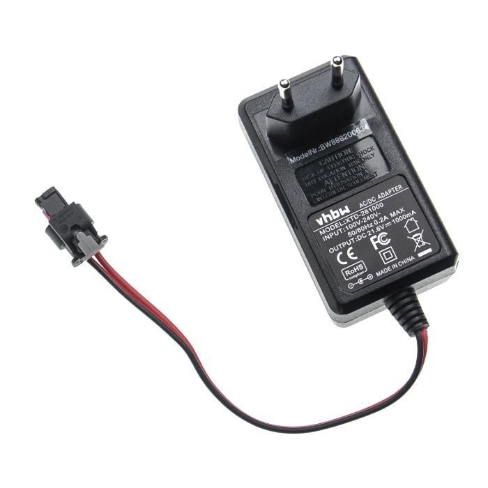vhbw Chargeur compatible avec Gardena Robotic R50Li [2012 - 2015] batterie de robot tondeuse