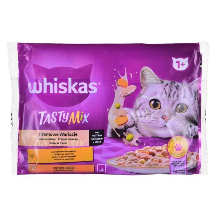 Comparer les prix de WHISKAS TASTY MIX LOT DE 24 SACHETS DE NOURRITURE HUMIDE POUR CHAT AVE