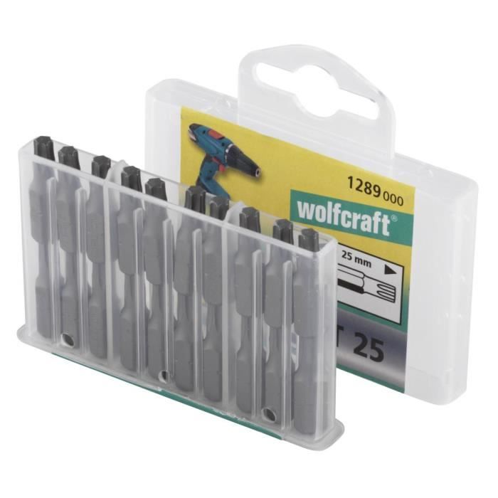 Inserti Wolfcraft TORX T25 - 2 Pezzi Economici, Codolo Esagonale 1/4", Per Viti A Stella - Foto 10