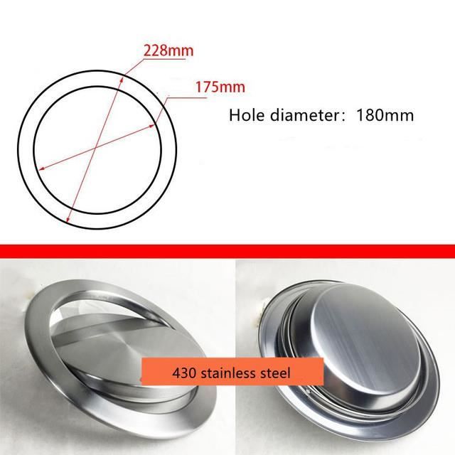 WEKAMOS Poubelle Encastrée Inox Avec Couvercle Pivotant Pour Plan De