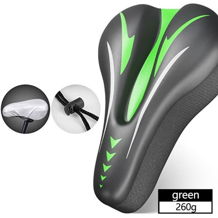 LIETU Selle De Vélo VTT Vélo De Route Cyclisme Silicone Selle Antiderapante Siege Siege De Coussin En Gel De Silice Tapis De Siege Avant En Cuir
