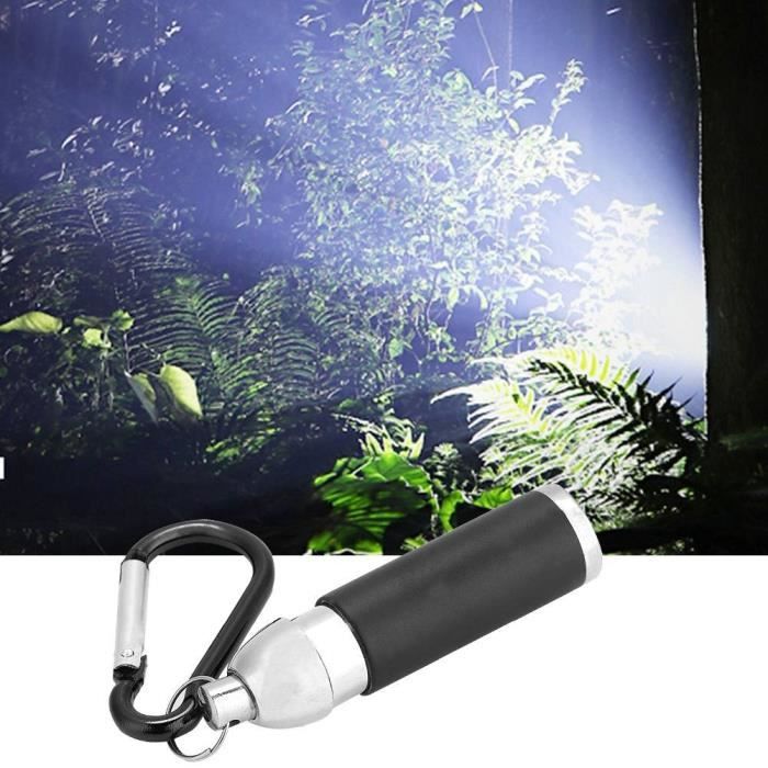 zerone lampe de poche led porte-clés de lumière de torche de lampe de poche portative colorée en alliage d'aluminium mini led