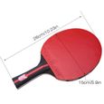 Raquette de ping-pong, raquette de ping-pong professionnelle Boliprince avec sac, manche durable, jeu de raquettes de tennis de-1