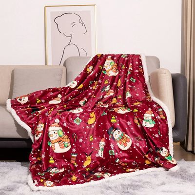 Couverture De Noël En Polaire Douce 240x220 Cm - Motifs Festifs, Pour Canapé Ou Lit, Cadeau Idéal - 3