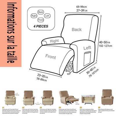 Housse de Fauteuil Relax Extensible, Housse de Fauteuil Relax