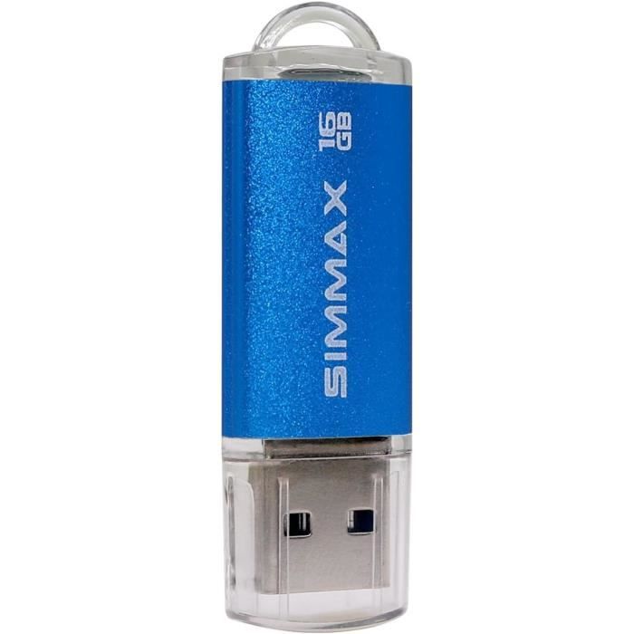 Clé USB 16 Go Lot de 2 Mémoire Stick USB 2.0 Flash Drive Pivotant