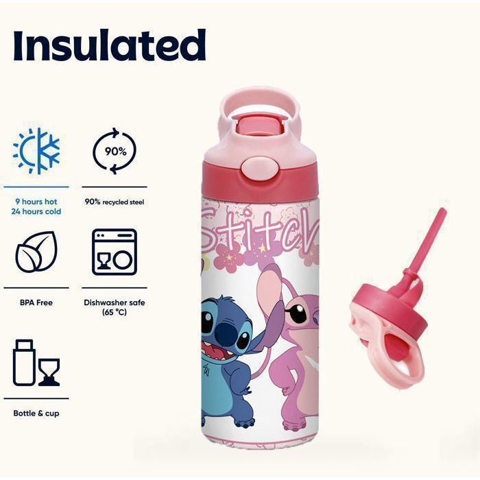 Tommee Tippee Gourde Anti-Fuite avec Paille 500ml - Mauve