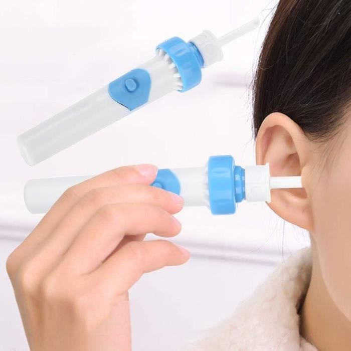 Nettoyant oreilles par aspiration - Otoscope - Enlève le cérumen sous vide,  par aspiration - Nettoyeur d'oreille électrique - aspirateur nasal pour  enfants et adultes.