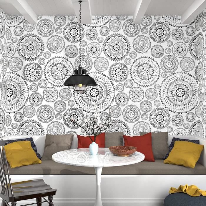 DIMEXACT - Papier adhésif imitation bois d'ébène noir - 122 cm x 0.5 m - en Rouleau | Leroy Merlin