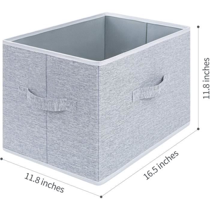 Boite Rangement, 3 Pièces Panier Cube de Rangement Pliables Avec Fenêtre  Transparente, Casier Rangement Tissu Carton Avec Couv[288] - Cdiscount  Maison