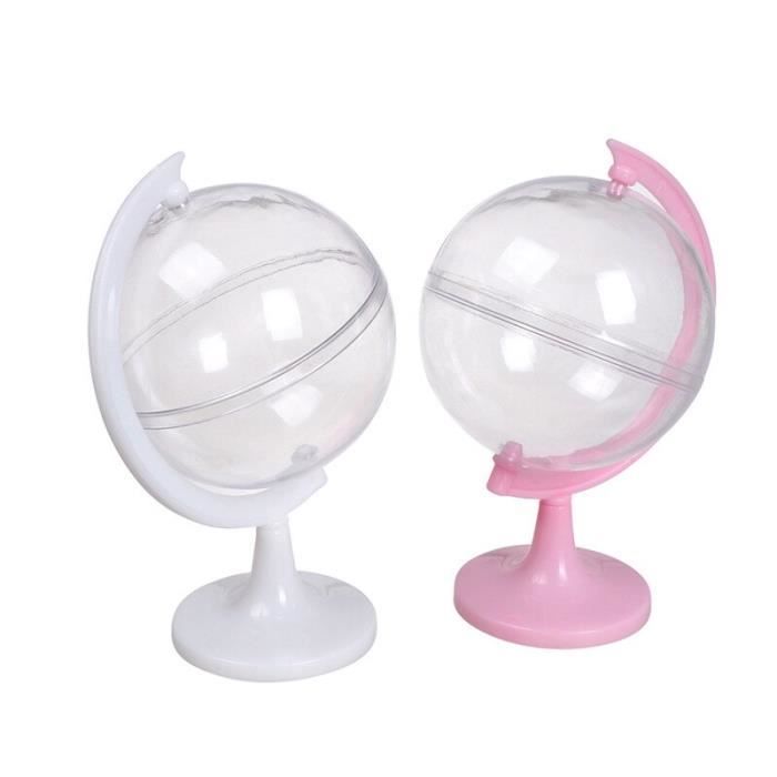 Lot De 10 Bocaux à Bonbons En Plastique Truly Sweet Candy - 5 Styles, Avec 2 Pinces Et 50 Sachets (rose) - 2