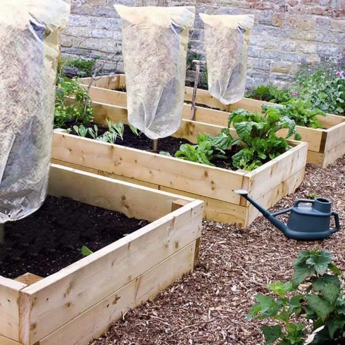 4Pcs Housse d'Hivernage pour Plantes Couvertures de plantes à cordon sacs  de protection contre le gel pour plantes Couverture - Cdiscount Jardin