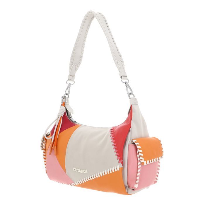 Sac à Main Desigual Brodé Multicolore - Fourre-tout En Polyuréthane, Très Bon état