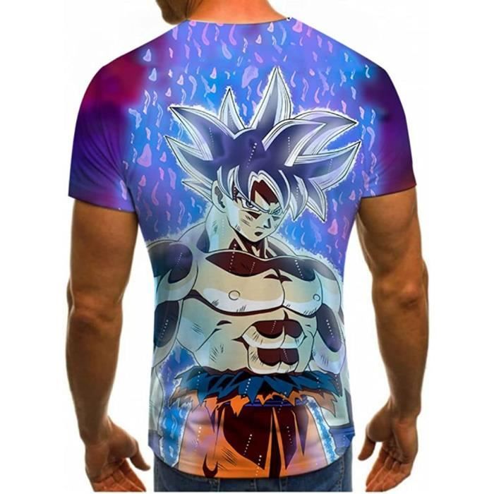 3D Imprime Anime Dragon Ball Z T Shirt Enfant Hommes Femmes Goku Tee Shirt Dragonball Manga Saiyan DBZ Tshirt Vetement Casual Noir Cdiscount Pret a Porter