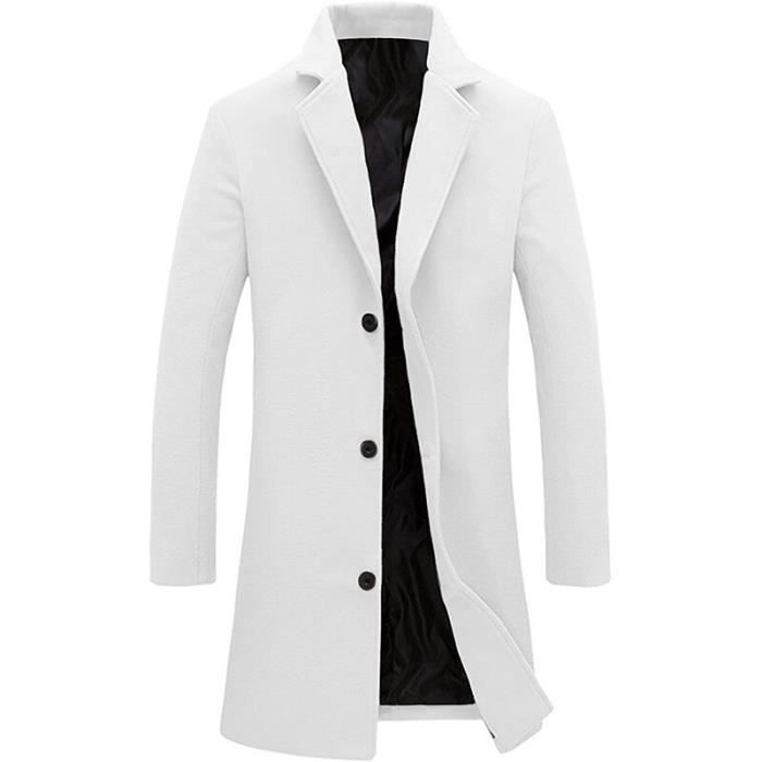manteau blanc pour homme