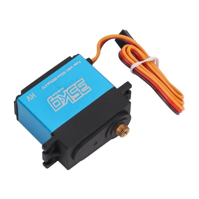 Servo RC, 2 Pièces 35 Kg Moteur sans Noyau Servo Numérique en Alliage d'aluminium Servomoteur Bleu Servomoteur Servo pour Voiture 1/8 1/10 1/12 RC Servo RC, 2 Pièces 35 Kg Moteur sans Noyau Servo Numérique en Alliage d'aluminium Servomoteur Bleu Servomoteur Servo pour Voiture 1/8 1/10 1/12 RC