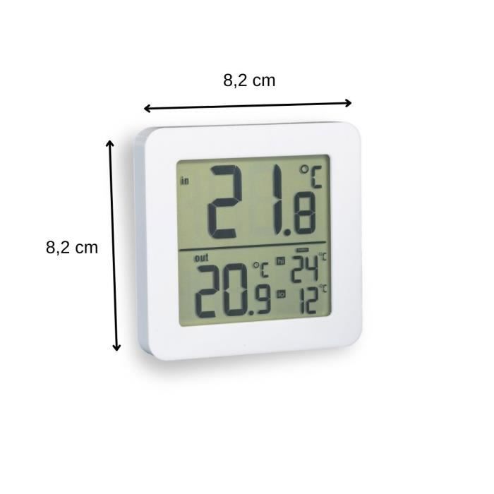 FISHTEC Thermometre Refrigerateur Electronique - Lot de 2 - Sonde