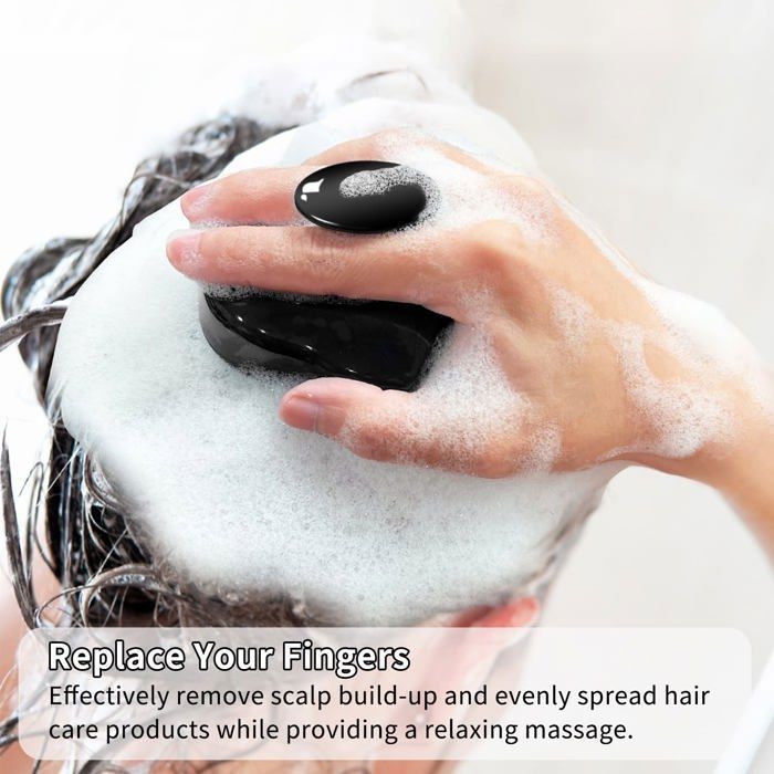 Brosse De Bain Bébé En Silicone - Pour Laver Les Cheveux Et Masser Le Cuir Chevelu - Anti Croûtes De Lait - Avec Ventouse
