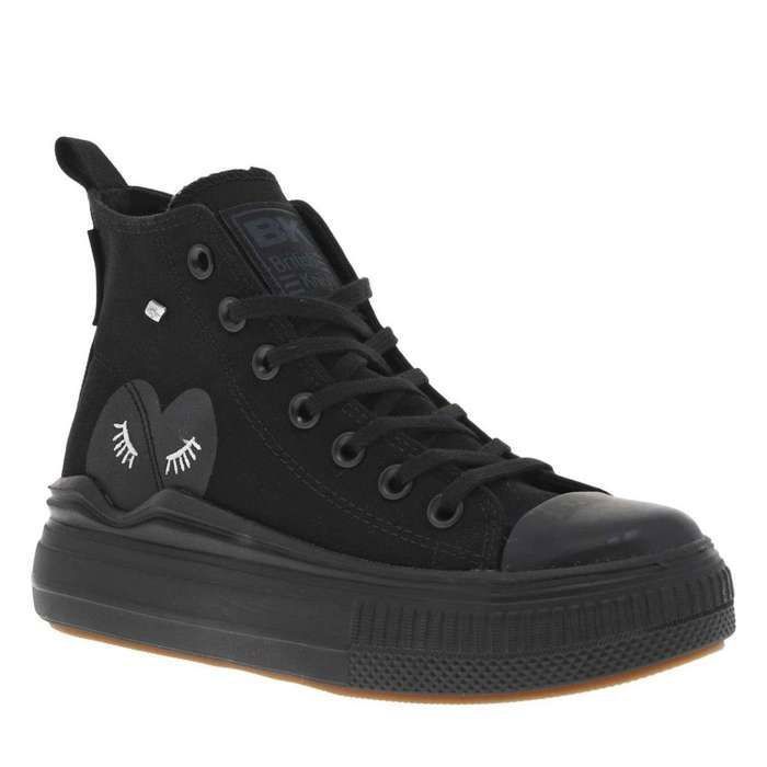 Baskettes Plates Noires Pour Femme - Taille 7.5 UK, Occasion