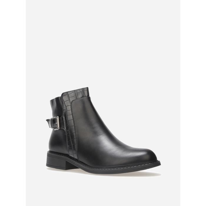Bottines femme effet croco outlet
