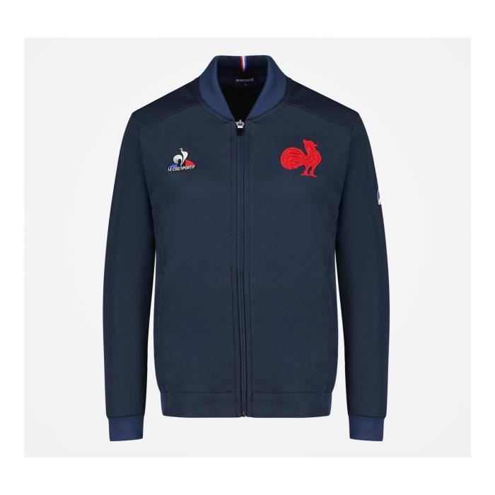 Veste Presentation France Rugby Bleu Femme 55 Coton 45 Polyester Cdiscount Sport