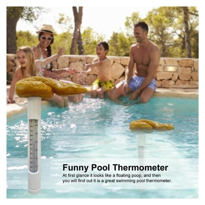 Farce flottante Thermomètre de piscine Résistant aux éclats Baignoire Outil  de mesure de l'eau